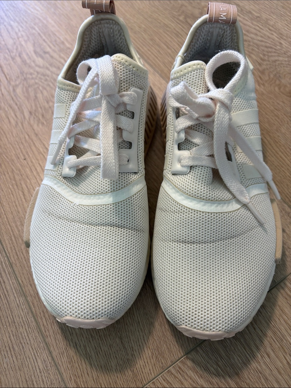 adidas Pink & Cream Retro Boost Sneakers
